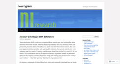 Desktop Screenshot of neurogram.wordpress.com