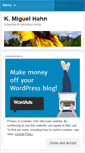 Mobile Screenshot of kmiguelhahn.wordpress.com