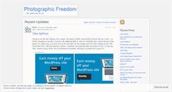 Desktop Screenshot of photographicfreedom.wordpress.com