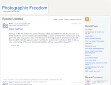 Tablet Screenshot of photographicfreedom.wordpress.com