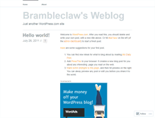Tablet Screenshot of brambleclaw.wordpress.com