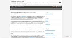 Desktop Screenshot of defenderdirect.wordpress.com