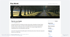 Desktop Screenshot of flaxworld.wordpress.com
