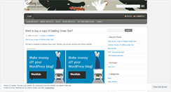 Desktop Screenshot of gettingundersail.wordpress.com