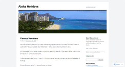 Desktop Screenshot of alohaholidays.wordpress.com