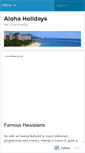 Mobile Screenshot of alohaholidays.wordpress.com