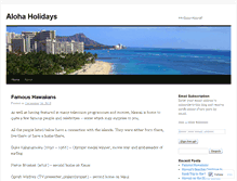 Tablet Screenshot of alohaholidays.wordpress.com