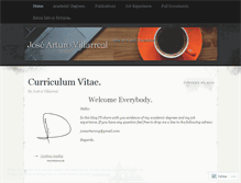 Tablet Screenshot of josearturovg.wordpress.com
