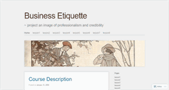 Desktop Screenshot of businessetiquette.wordpress.com