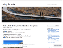 Tablet Screenshot of livingbroadly.wordpress.com