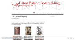 Desktop Screenshot of eatonbatsonboatbuilding.wordpress.com