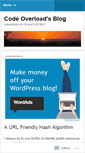 Mobile Screenshot of codeoverload.wordpress.com