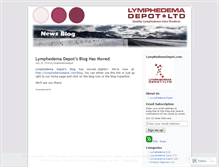 Tablet Screenshot of lymphdepot.wordpress.com