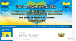 Desktop Screenshot of pmiikomfaksyahum.wordpress.com