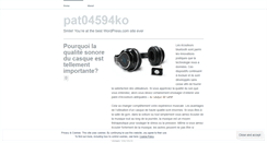 Desktop Screenshot of pat04594ko.wordpress.com