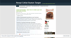 Desktop Screenshot of kelasbuathomemadecoklat.wordpress.com