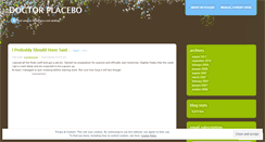Desktop Screenshot of drplacebo.wordpress.com