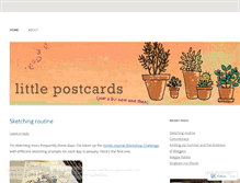 Tablet Screenshot of littlepostcards.wordpress.com