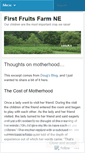 Mobile Screenshot of firstfruitsfarmne.wordpress.com