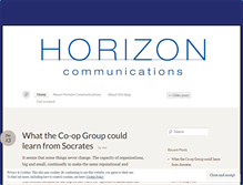 Tablet Screenshot of horizoncommunications.wordpress.com