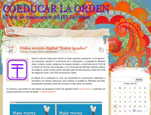 Tablet Screenshot of coeducarlaorden.wordpress.com