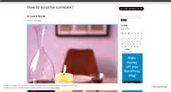 Desktop Screenshot of howtosurprise.wordpress.com