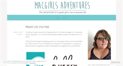 Desktop Screenshot of macgirlsadventures.wordpress.com
