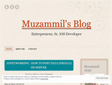 Tablet Screenshot of muzammilazmi.wordpress.com