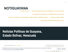 Tablet Screenshot of notiguayana.wordpress.com