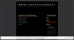 Desktop Screenshot of mwms.wordpress.com