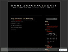 Tablet Screenshot of mwms.wordpress.com