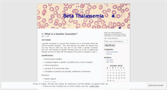 Desktop Screenshot of betathalassemia.wordpress.com