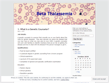 Tablet Screenshot of betathalassemia.wordpress.com