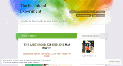 Desktop Screenshot of earthfoodexperiment.wordpress.com