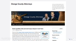 Desktop Screenshot of orangecountypersonalinjuryattorney.wordpress.com