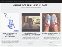 Tablet Screenshot of canwegetrealhere.wordpress.com
