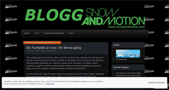 Desktop Screenshot of bloggsnowandmotion.wordpress.com