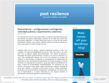 Tablet Screenshot of postresilence.wordpress.com