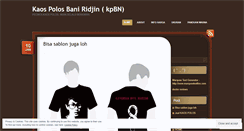 Desktop Screenshot of kaospolosbn.wordpress.com