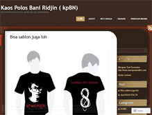 Tablet Screenshot of kaospolosbn.wordpress.com