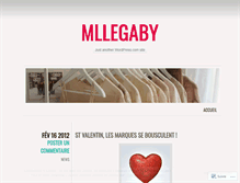 Tablet Screenshot of mllegaby.wordpress.com