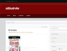Tablet Screenshot of nitinstroke.wordpress.com