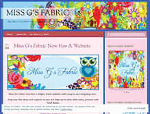 Tablet Screenshot of missgsfabric.wordpress.com