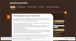 Desktop Screenshot of goettinnenprojekt.wordpress.com