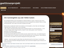 Tablet Screenshot of goettinnenprojekt.wordpress.com