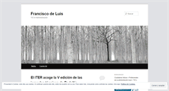 Desktop Screenshot of franciscodeluis.wordpress.com