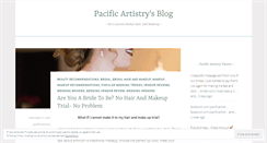 Desktop Screenshot of pacificartistry.wordpress.com