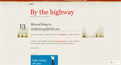 Desktop Screenshot of bythehighway.wordpress.com