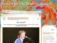 Tablet Screenshot of beatlesforthemodernwoman.wordpress.com