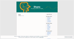 Desktop Screenshot of disons.wordpress.com